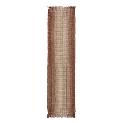 Piros kétoldalas kézi szövésű jutakeverék futószőnyeg 60x230 cm Jute Ombre Red – Flair Rugs