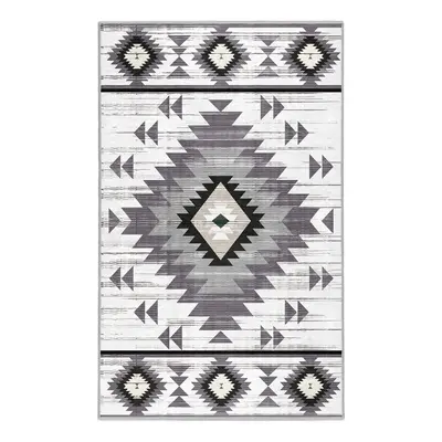 Világosszürke mosható szőnyeg 80x150 cm Ethnic Geo – Mila Home