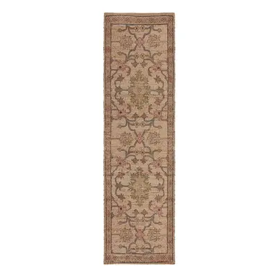 Natúr színű kézi szövésű jutakeverék futószőnyeg 60x230 cm Celine Jute Global – Flair Rugs