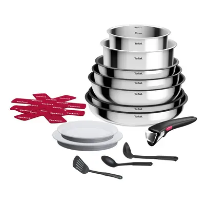 Alumínium edény készlet 15 db-os INGENIO Cook Eat L881SF04 – Tefal