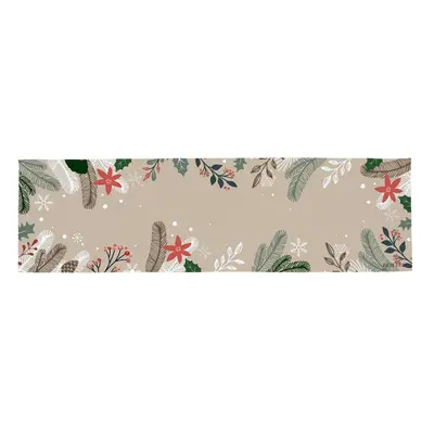 Pamut asztali futó karácsonyi mintával 40x140 cm Frosted Branches – Butter Kings