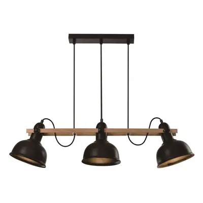 Fekete függőlámpa fém búrával 18x78 cm Reno – Candellux Lighting