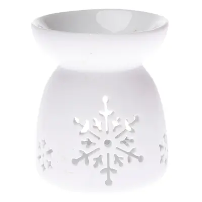 Fehér porcelán aromalámpa, 9 cm - Dakls