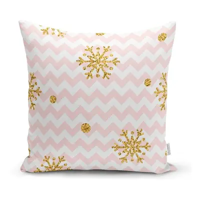 Golden Snowflakes karácsonyi párnahuzat, 42 x 42 cm - Minimalist Cushion Covers