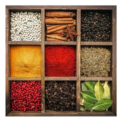 Üveg kép 30x30 cm Spices Box – Styler