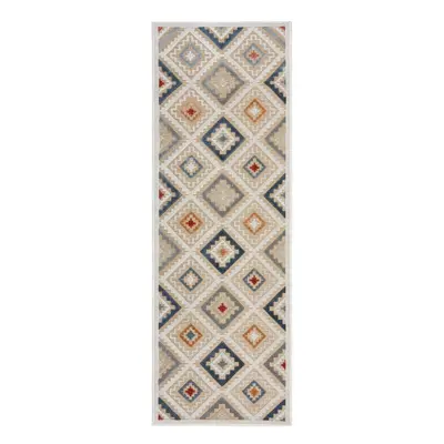 Krémszínű kültéri futószőnyeg 80x230 cm Zion Natural – Flair Rugs