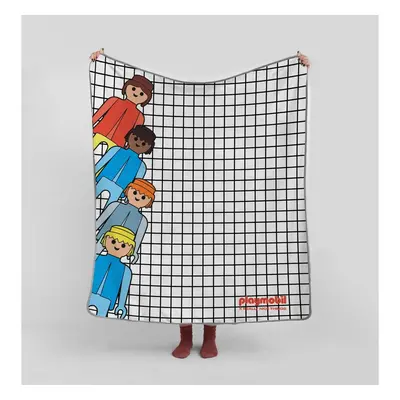 Mikroszálas gyerek takaró 130x130 cm Checkerboard – Playmobil