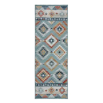 Kék kültéri futószőnyeg 80x230 cm Avery Blue – Flair Rugs