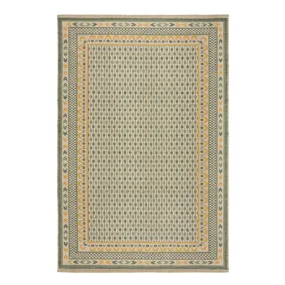 Zöld jutakeverék szőnyeg 160x230 cm Mara Jute Border – Flair Rugs