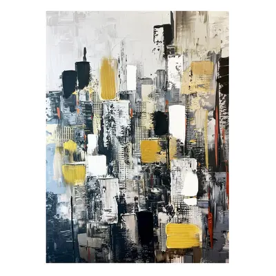 Kép kézzel festett részletekkel 70x100 cm Cityscape – Styler