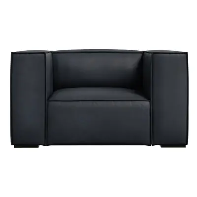 Sötétkék bőr fotel Madame – Windsor & Co Sofas