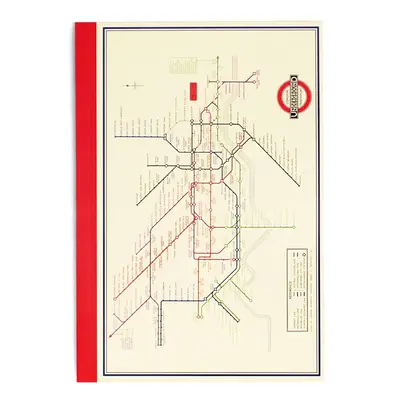 Jegyzetfüzet 60 old. A5 Heritage Tube Map – Rex London