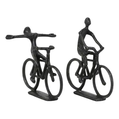 Fém szobor készlet 2 db-os 22 cm Cyclists – Light & Living