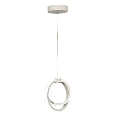 Fehér fém LED függőlámpa ø 25 cm Sezen – Squid Lighting