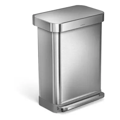 Acél pedálos szemetes 55 l - simplehuman