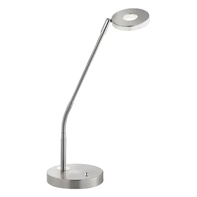 Ezüstszínű fém LED dimmelhető asztali lámpa (magasság 60 cm) Dent – Fischer & Honsel