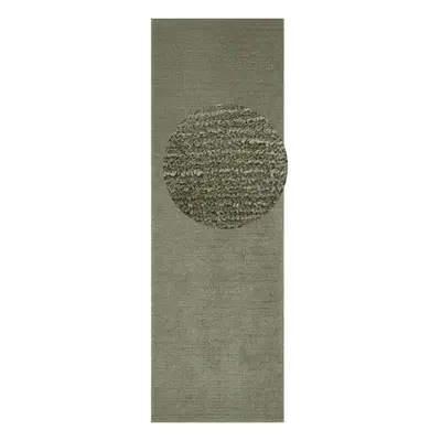 Supersoft sötétzöld szőnyeg, 80 x 250 cm - Mint Rugs