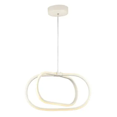 Fehér fém LED függőlámpa ø 42 cm Loca – Squid Lighting