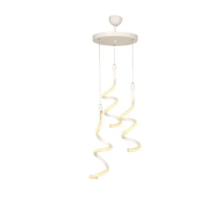 Fehér fém LED függőlámpa ø 30 cm Hilton – Squid Lighting