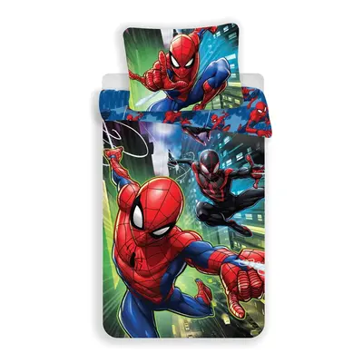 Egyszemélyes pamut gyerek ágyneműhuzat 140x200 cm Spider-man – Jerry Fabrics