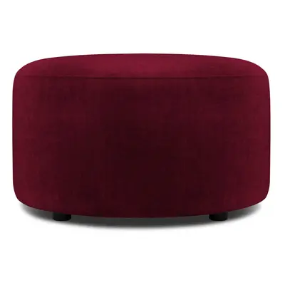 Debbie bordó bársony puff, ø 68 cm - Mazzini Sofas