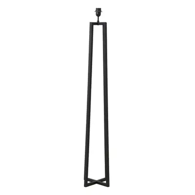 Matt fekete állólámpa talp 130 cm Miley – Light & Living