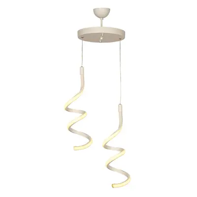 Fehér fém LED függőlámpa ø 25 cm Hilton – Squid Lighting