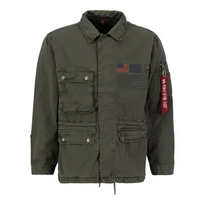 ALPHA INDUSTRIES Átmeneti dzseki sötétkék / szürke / piros