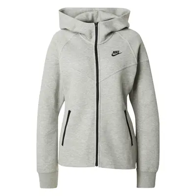 Nike Sportswear Sportdzseki 'TECH FLEECE' szürke melír / fekete