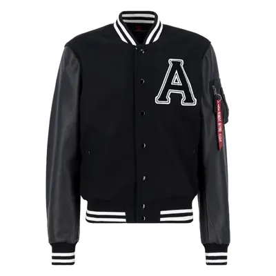 ALPHA INDUSTRIES Átmeneti dzseki fekete / fehér