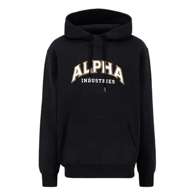 ALPHA INDUSTRIES Tréning póló narancs / fekete / fehér