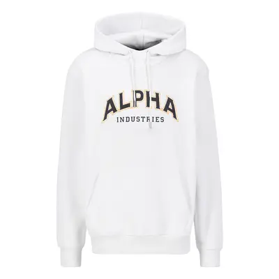 ALPHA INDUSTRIES Tréning póló bézs / fekete / fehér