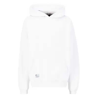 ALPHA INDUSTRIES Tréning póló 'Logo BP Hoody' fekete / fehér