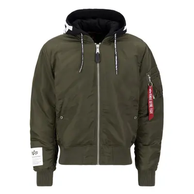 ALPHA INDUSTRIES Átmeneti dzseki olíva / fekete / fehér