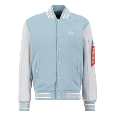 ALPHA INDUSTRIES Tréning dzseki világoskék / szürke / piros