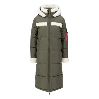 ALPHA INDUSTRIES Téli dzseki zöld / fehér