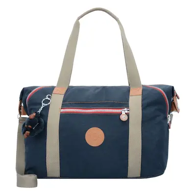 KIPLING Shopper táska világos bézs / ultramarin kék / piros