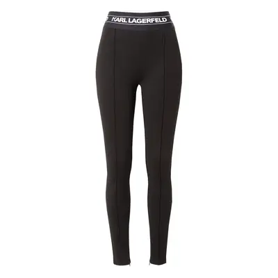 Karl Lagerfeld Leggings fekete / fehér