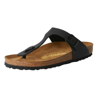 BIRKENSTOCK Ujjelválasztó-pántos szandál 'Gizeh' fekete