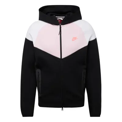 Nike Sportswear Tréning dzseki 'TCH FLEECE' fáradt rózsaszín / pasztell-rózsaszín / fekete / feh