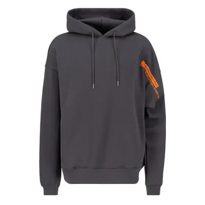 ALPHA INDUSTRIES Tréning póló szürke / narancs