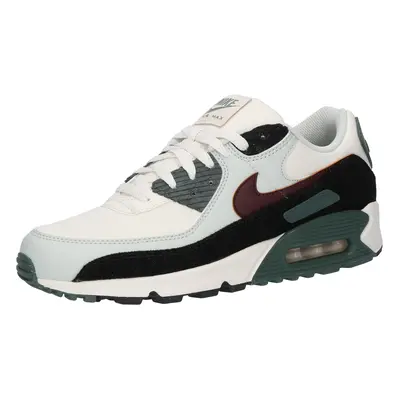 Nike Sportswear Rövid szárú sportcipők 'AIR MAX 90' világosszürke / burgundi vörös / fehér