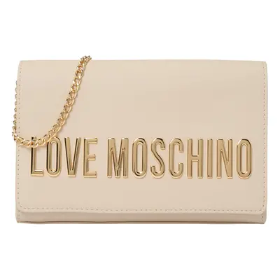 Love Moschino Válltáska 'Nero' elefántcsont / arany