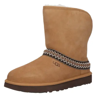 UGG Bakancsok 'Classic' umbra / sötét barna / fehér