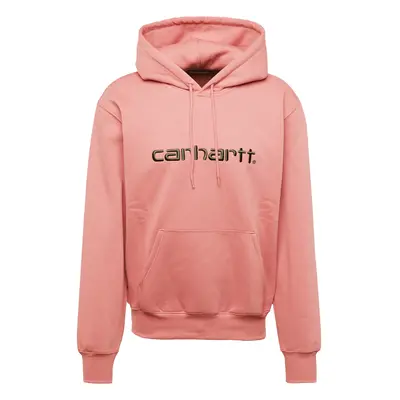 Carhartt WIP Tréning póló fáradt rózsaszín / fekete