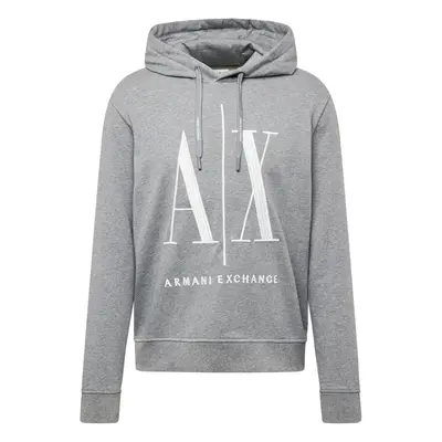 ARMANI EXCHANGE Tréning póló szürke / fehér