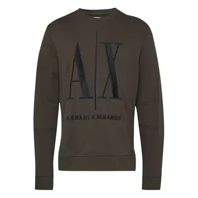 ARMANI EXCHANGE Tréning póló khaki / fekete