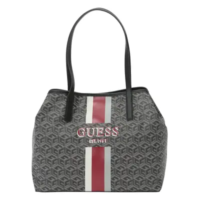 GUESS Shopper táska 'VIKKY II' piros / fekete / fehér