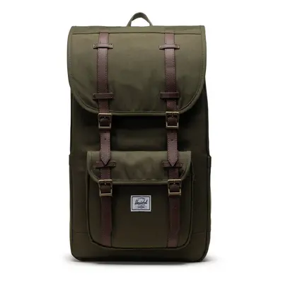 Herschel Hátizsák 'Little America™' barna / zöld / fehér