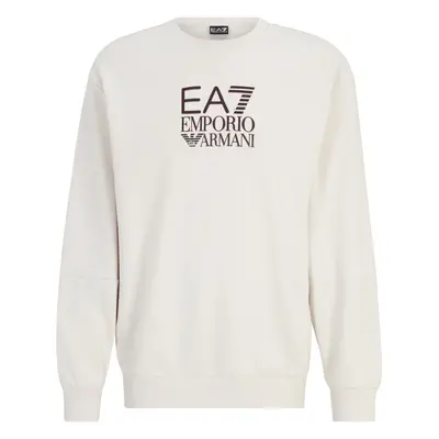 EA7 Emporio Armani Tréning póló világos bézs / sötét barna